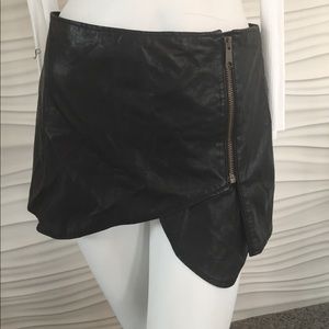 Free People Faux Leather Skort